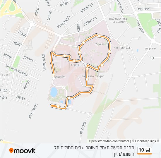 10 Bus Line Map