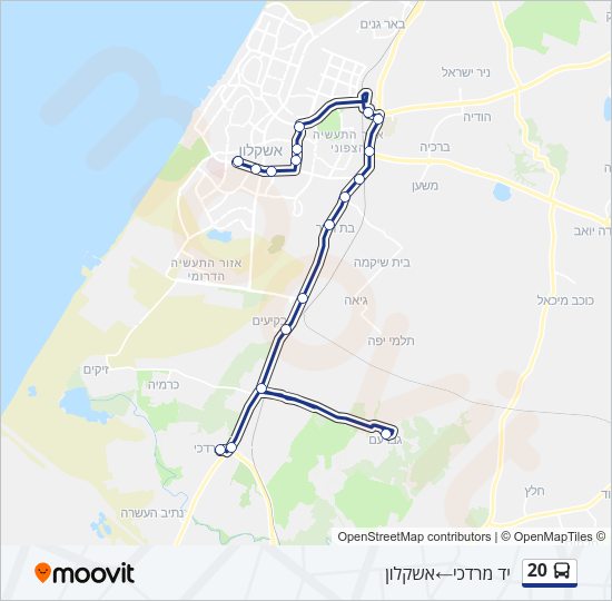20 Bus Line Map