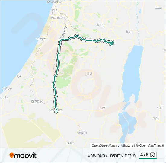 478 Bus Line Map