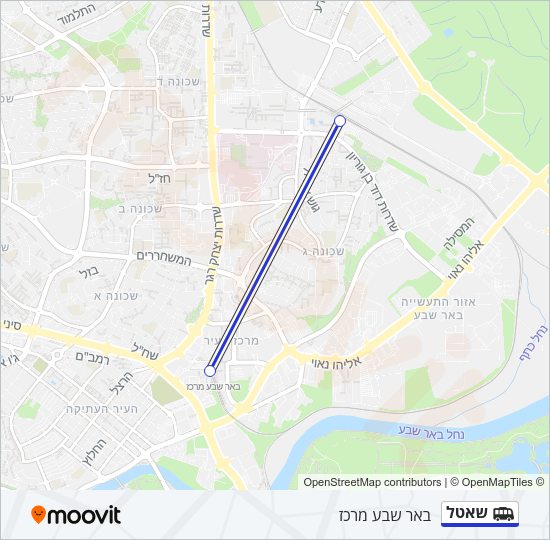 שאטל Shuttle Line Map