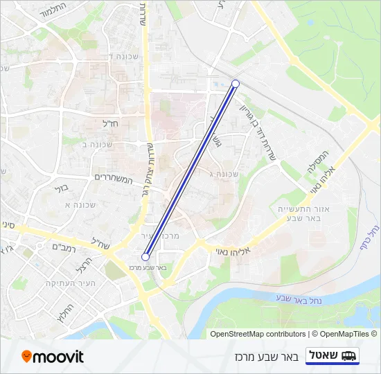 שאטל Shuttle Line Map