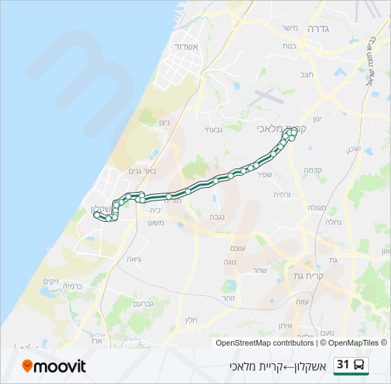 31 Bus Line Map
