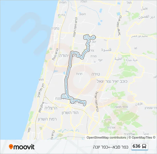 636 Bus Line Map