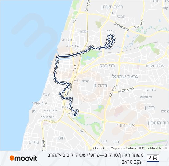 Автобус 2: карта маршрута