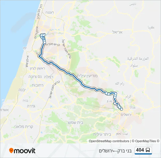 404 Bus Line Map