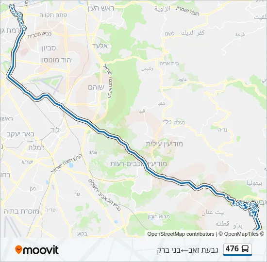 476 Bus Line Map