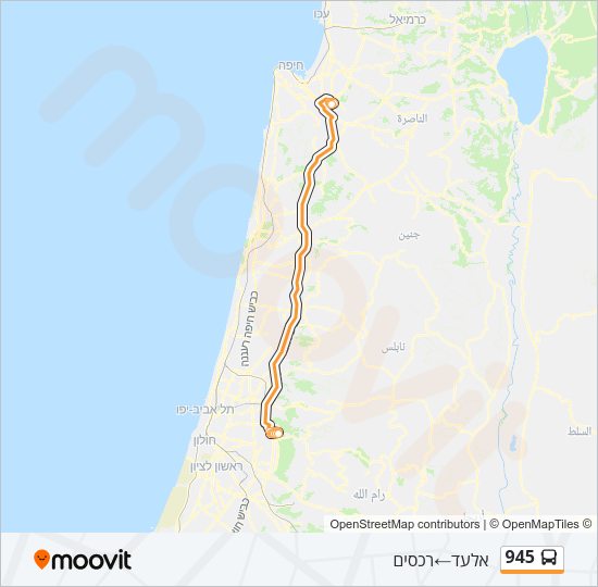 945 Bus Line Map