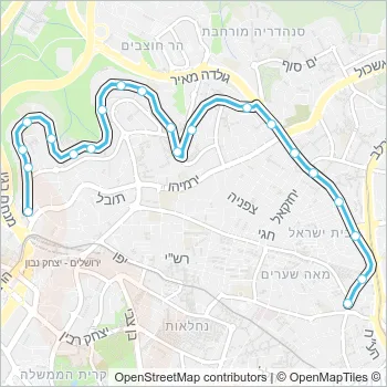 96 Bus Line Map