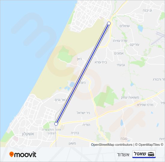 שאטל Shuttle Line Map