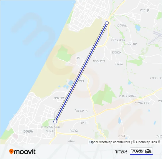 שאטל Shuttle Line Map