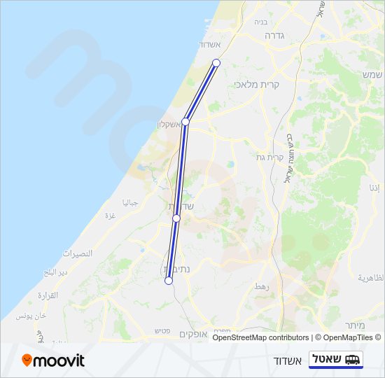 שאטל Shuttle Line Map