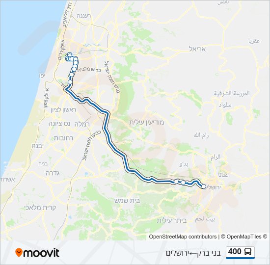 400 Bus Line Map