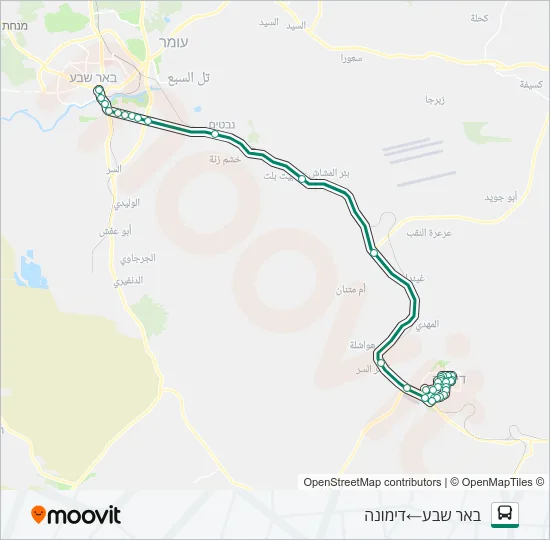 Автобус 48 - ♿ ניתן להנגשה בהזמנה מראש: карта маршрута