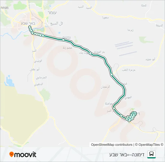 Автобус 48 - ♿ ניתן להנגשה בהזמנה מראש: карта маршрута