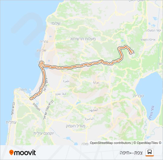 Автобус 361 - ♿ ניתן להנגשה בהזמנה מראש: карта маршрута