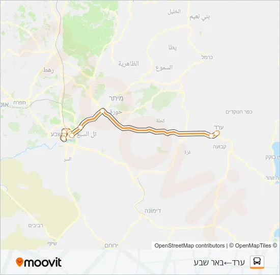 Автобус 386 - ♿ ניתן להנגשה בהזמנה מראש: карта маршрута