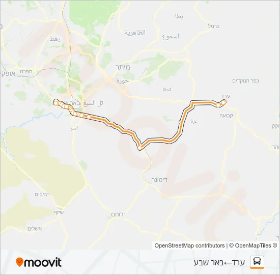 Автобус 387 - ♿ ניתן להנגשה בהזמנה מראש: карта маршрута
