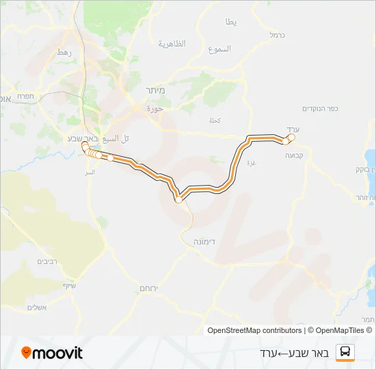 Автобус 387 - ♿ ניתן להנגשה בהזמנה מראש: карта маршрута