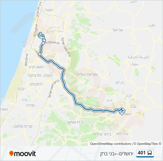 401 Bus Line Map