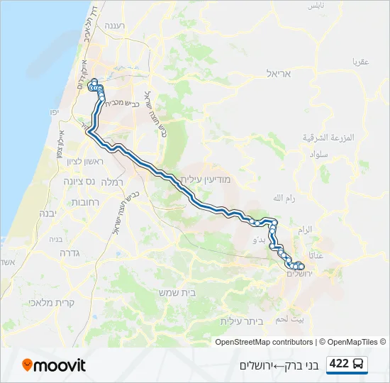 422 Bus Line Map