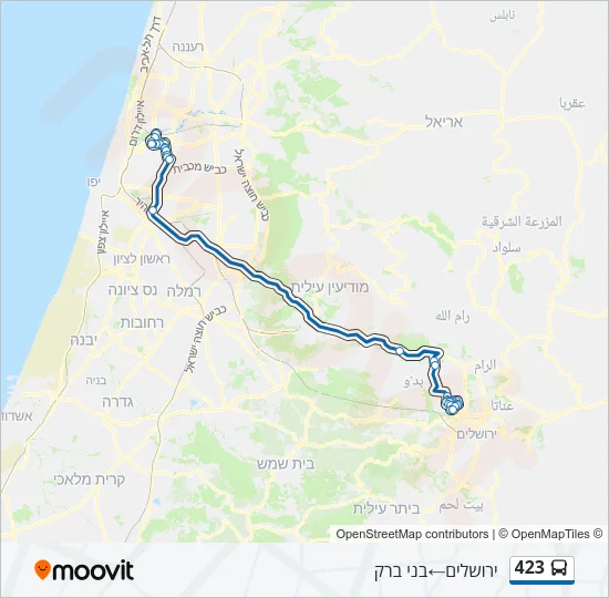 423 Bus Line Map