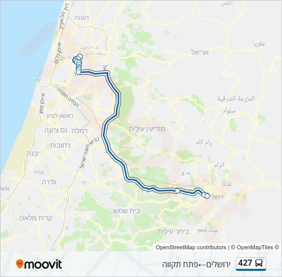 427 Bus Line Map