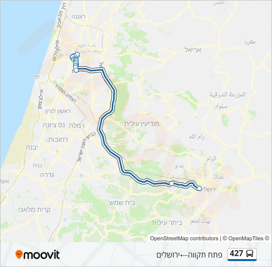 427 Bus Line Map