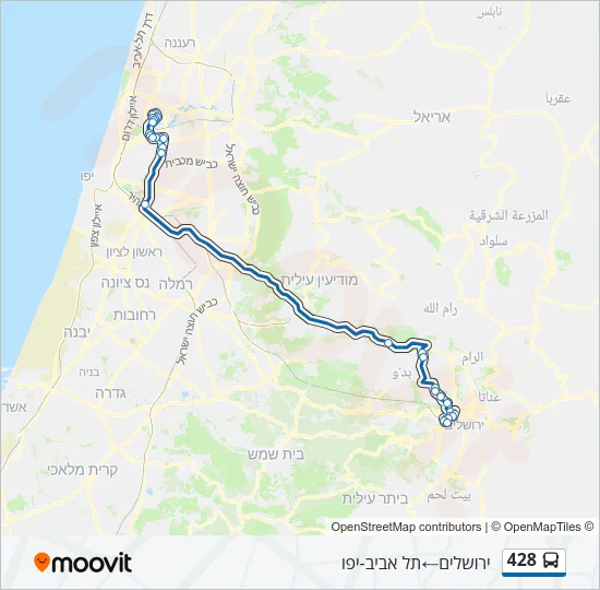 428 Bus Line Map
