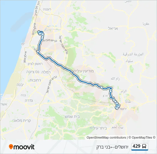 429 Bus Line Map