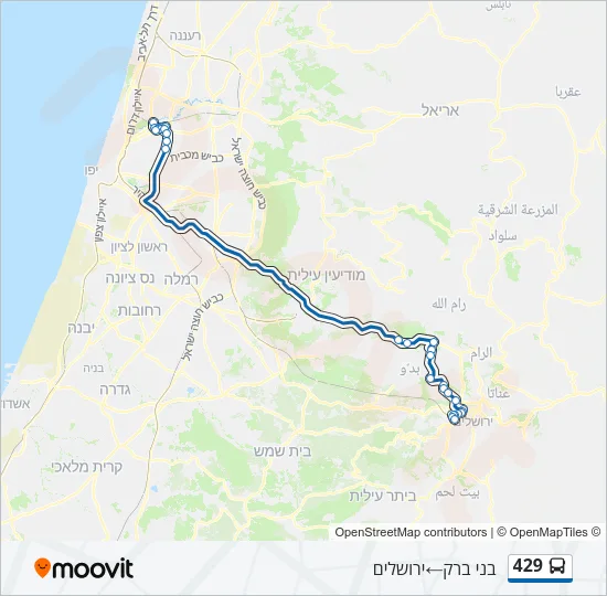 429 Bus Line Map
