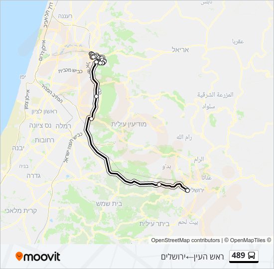 489 bus Line Map