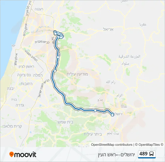 489 Bus Line Map