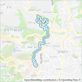 821 Bus Line Map