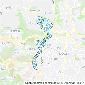 821 Bus Line Map