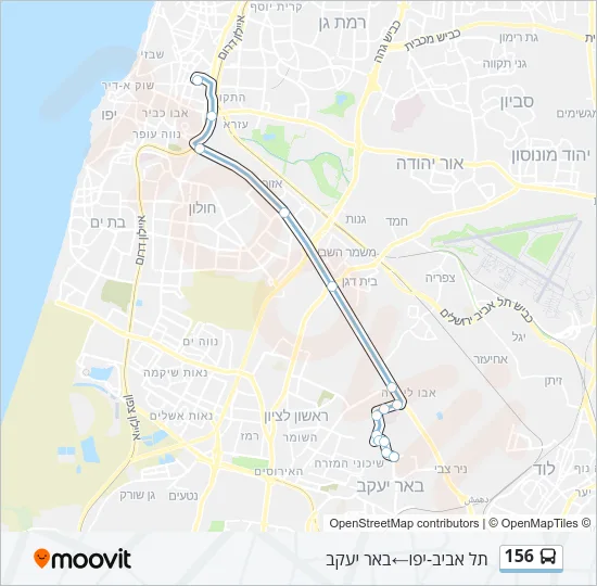 156 Bus Line Map