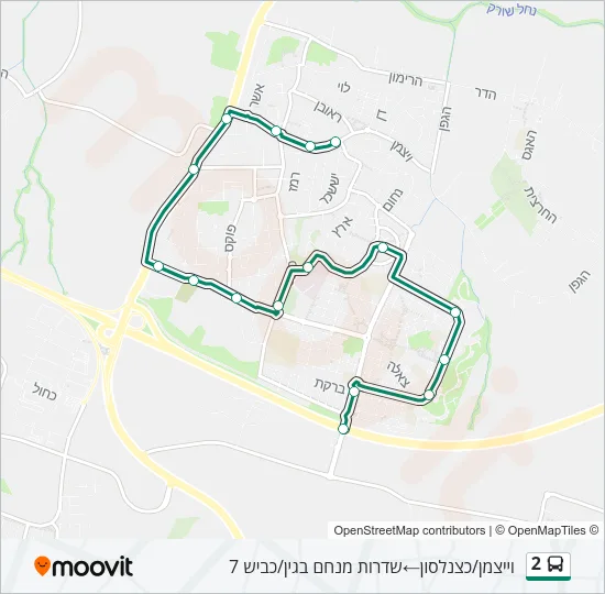 2 Bus Line Map