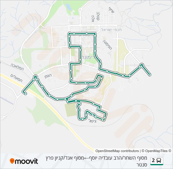 2 Bus Line Map