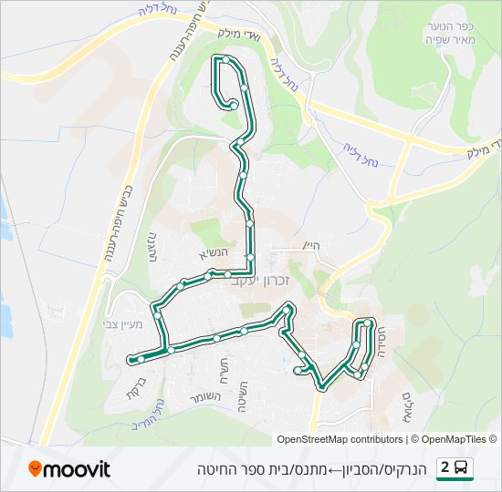 2 bus Line Map