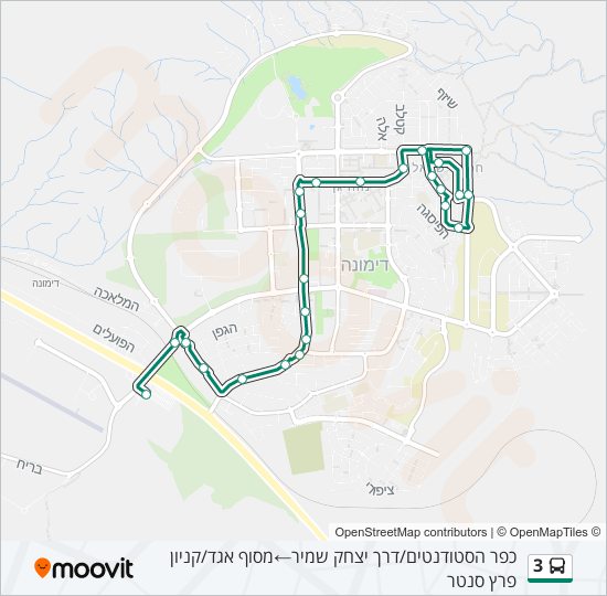 3 bus Line Map