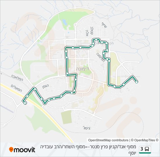 3 Bus Line Map