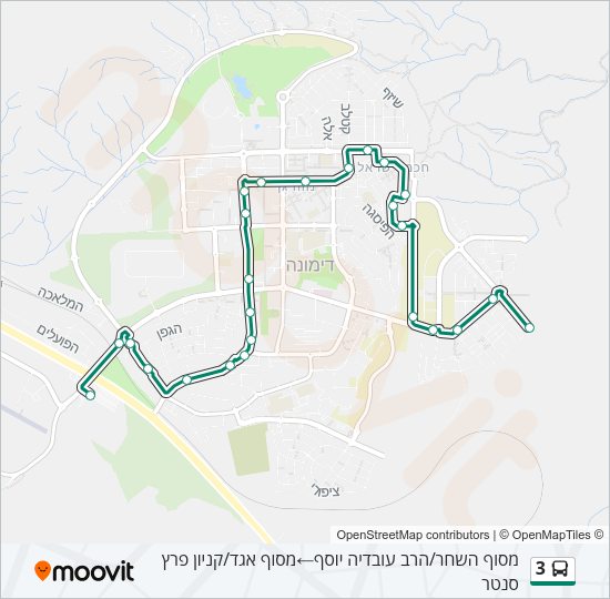 3 Bus Line Map