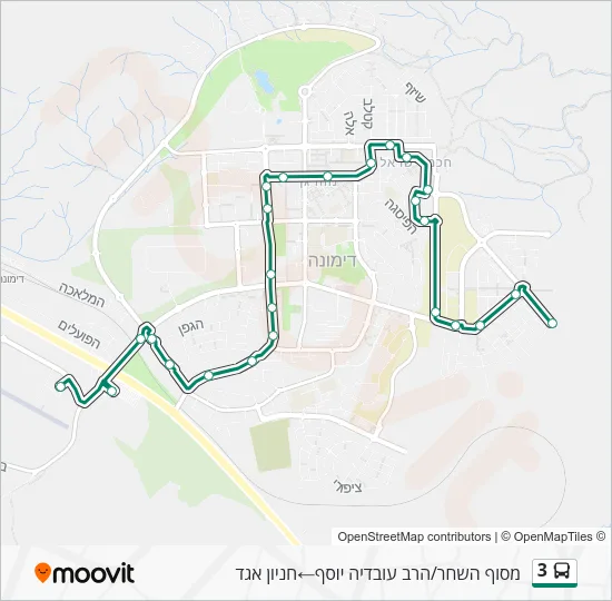 3 Bus Line Map