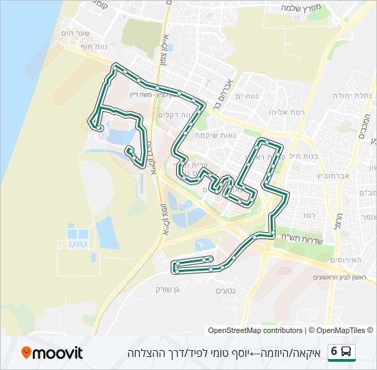 6 Bus Line Map