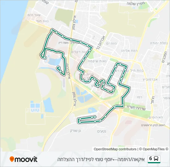 6 Bus Line Map