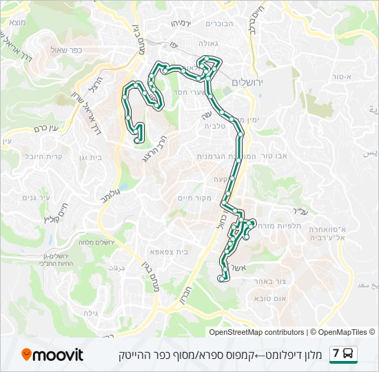 7 bus Line Map