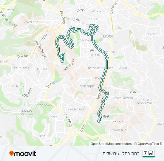 7 bus Line Map