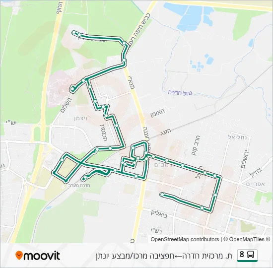 8 Bus Line Map