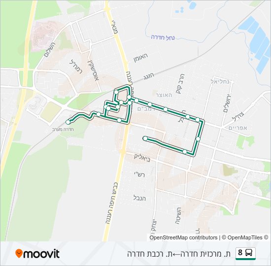 8 bus Line Map