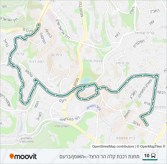 10 bus Line Map