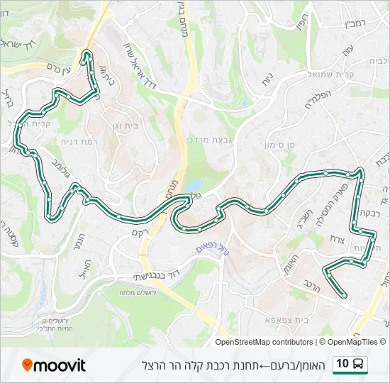 10 Bus Line Map
